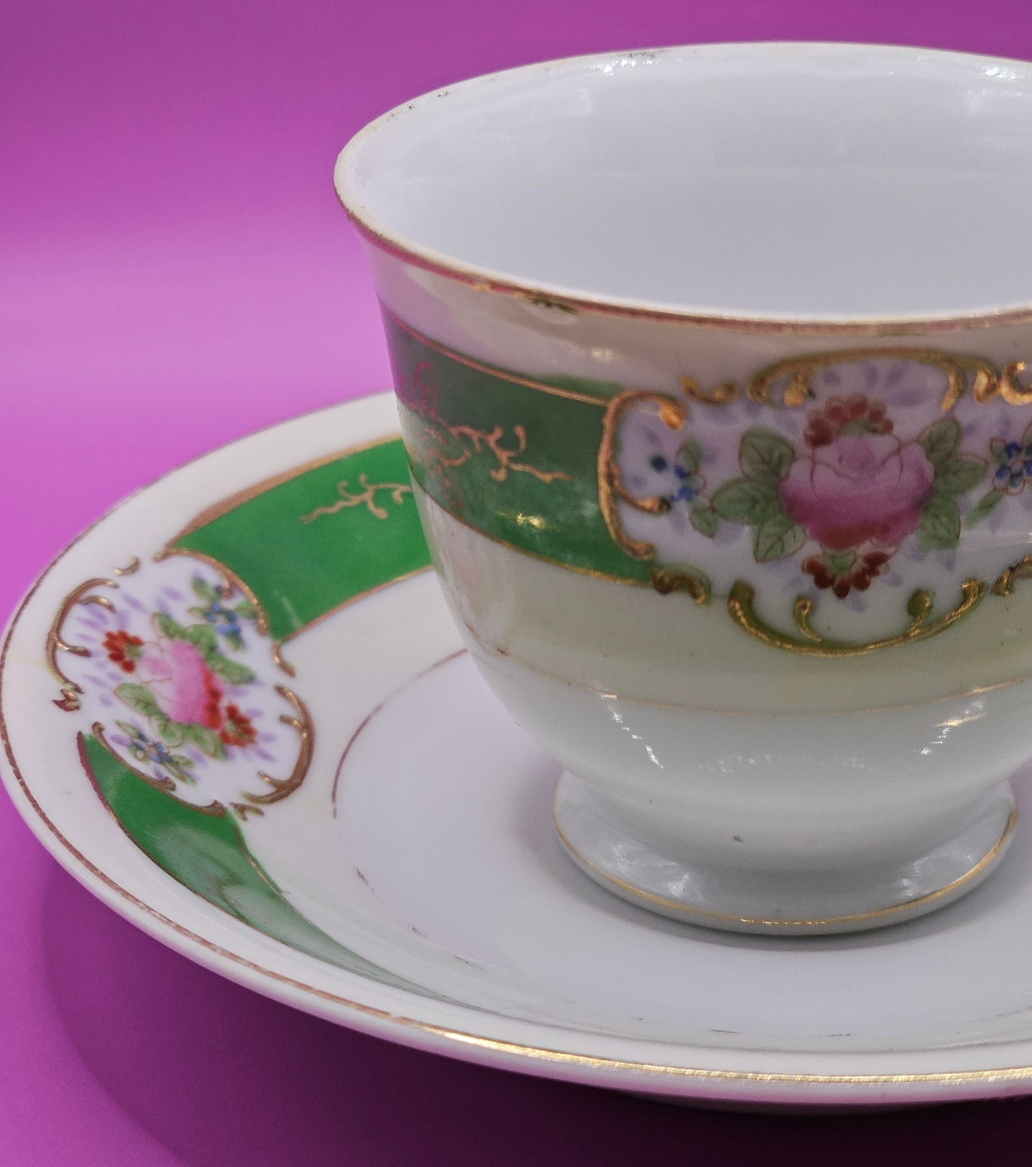 Chugai China Demitasse Cup and Saucer | 3 oz Candle