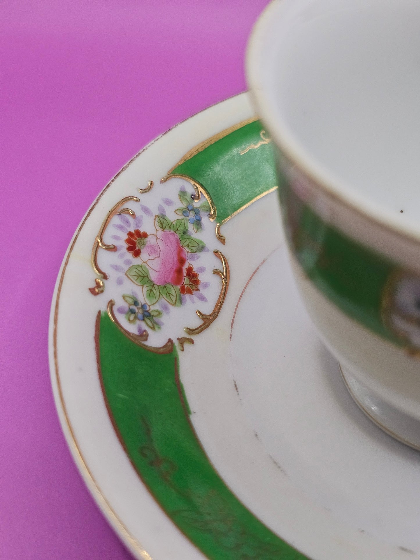 Chugai China Demitasse Cup and Saucer | 3 oz Candle