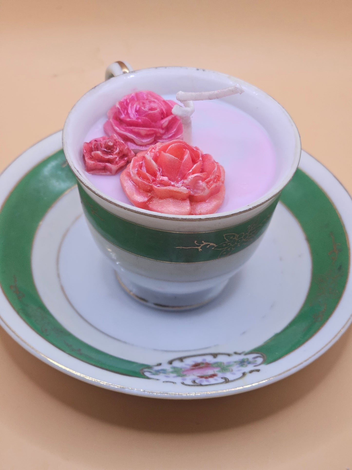 Chugai China Demitasse Cup and Saucer | 3 oz Candle