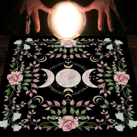 Triple Moon Altar/Tarot Cloth