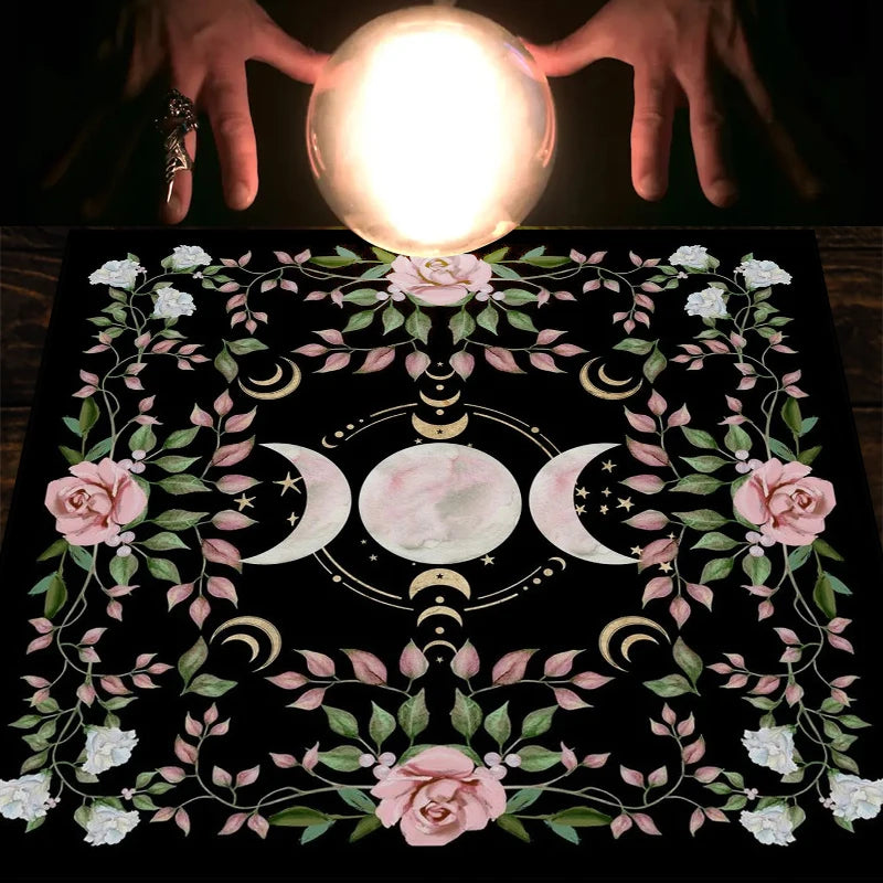 Triple Moon Altar/Tarot Cloth