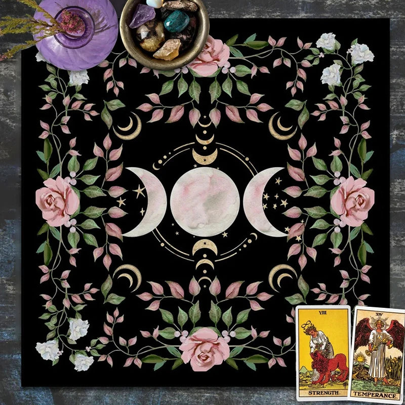 Triple Moon Altar/Tarot Cloth