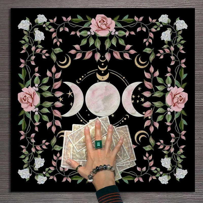 Triple Moon Altar/Tarot Cloth