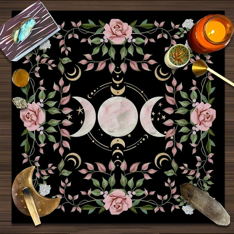 Triple Moon Altar/Tarot Cloth